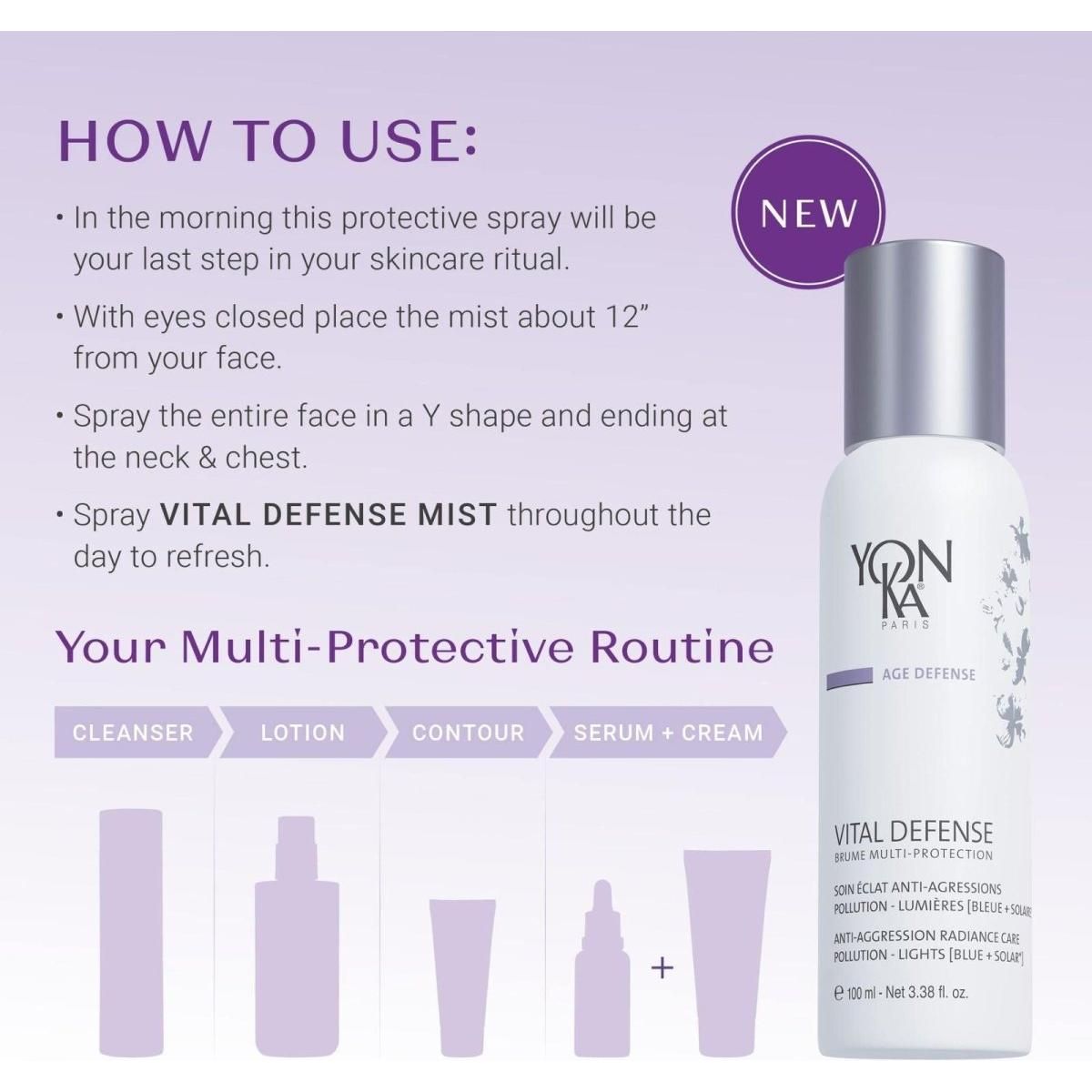 Yonka Paris | Vital Defense Brume Multi Protection Mist | 100ml - DG International Ventures Limited